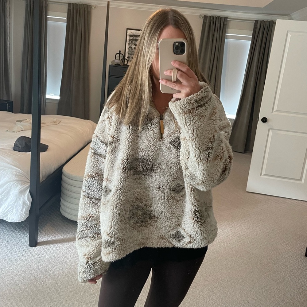 Thread & Supply Fleece Quarter Zip Sweatshirt